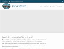 Tablet Screenshot of lowellwaterfestival.org